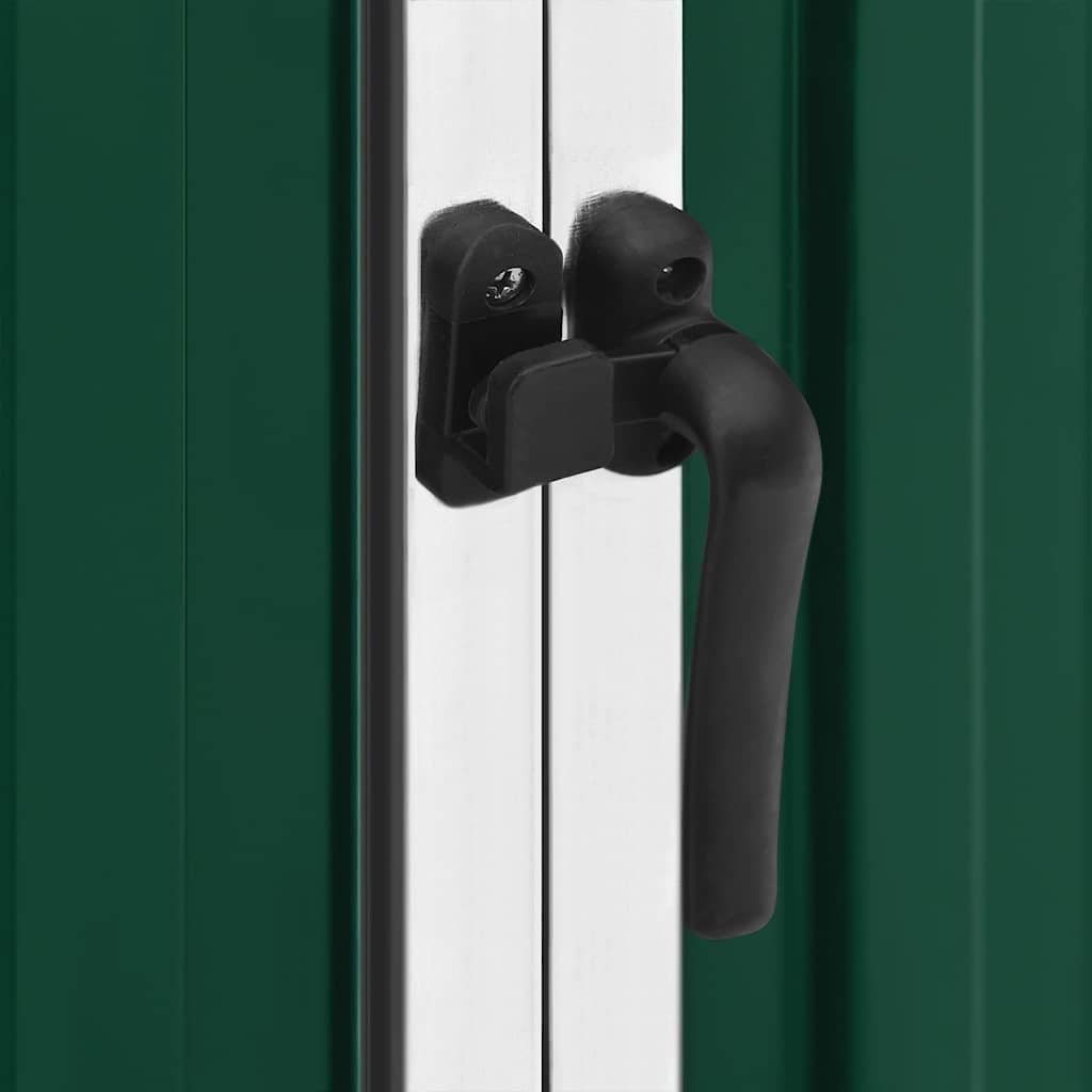 vidaXL Tuinschuur 195x198x159 cm gegalvaniseerd staal groen