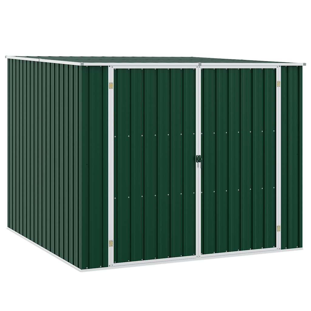 vidaXL Tuinschuur 195x198x159 cm gegalvaniseerd staal groen