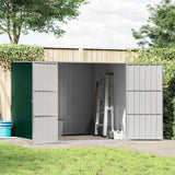 vidaXL Tuinschuur 195x198x159 cm gegalvaniseerd staal groen