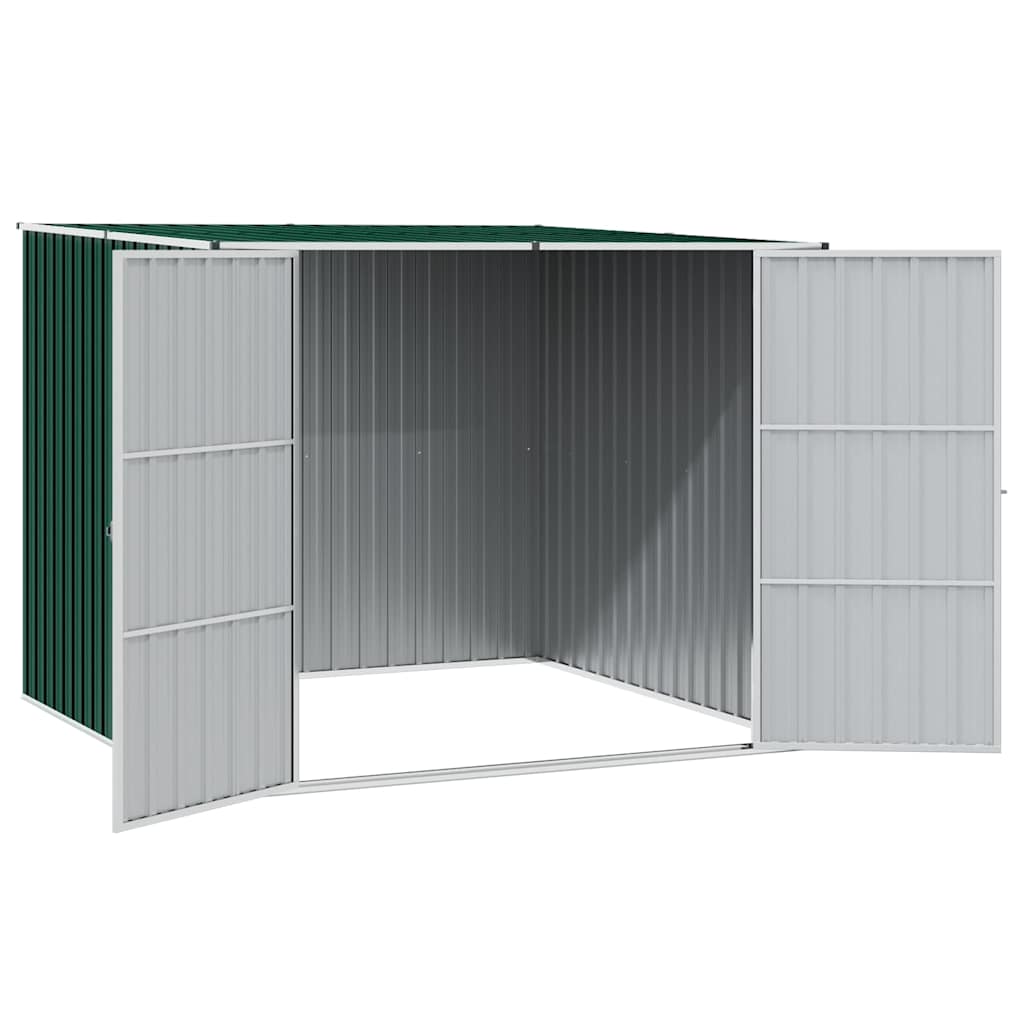 vidaXL Tuinschuur 195x198x159 cm gegalvaniseerd staal groen