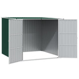 vidaXL Tuinschuur 195x198x159 cm gegalvaniseerd staal groen