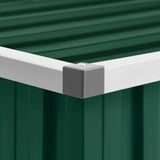 vidaXL Tuinschuur 195x198x159 cm gegalvaniseerd staal groen