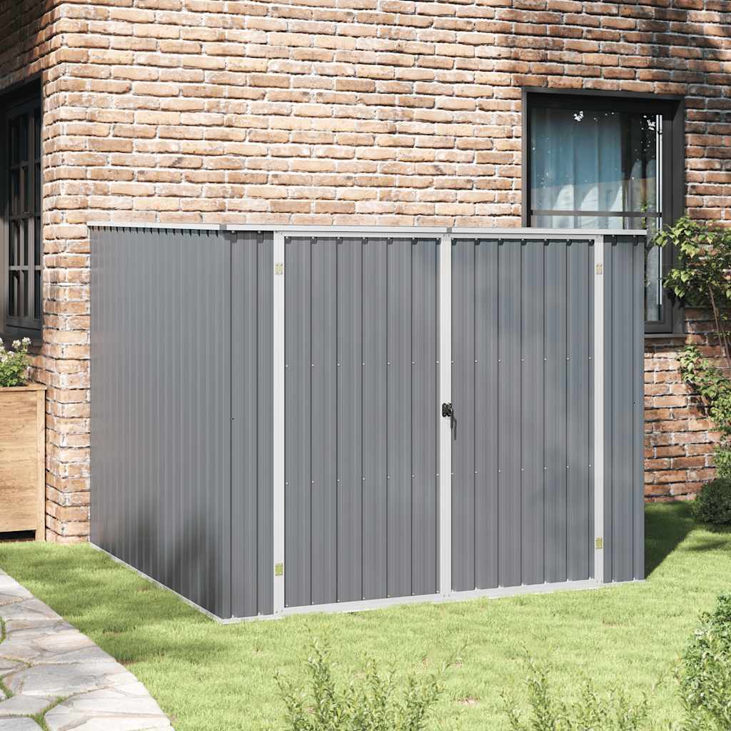 vidaXL Tuinschuur 195x198x159 cm gegalvaniseerd staal groen