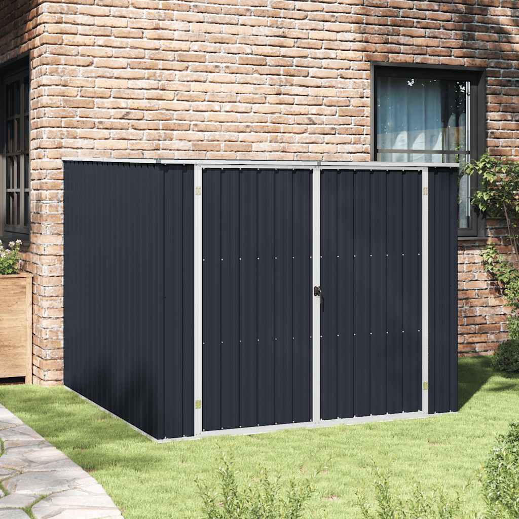 vidaXL Tuinschuur 195x198x159 cm gegalvaniseerd staal groen