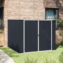 vidaXL Tuinschuur 195x198x159 cm gegalvaniseerd staal groen