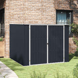 vidaXL Tuinschuur 195x198x159 cm gegalvaniseerd staal groen