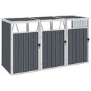 vidaXL Afvalbakberging 72x81x121 cm staal groen