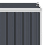 vidaXL Afvalbakberging 72x81x121 cm staal groen