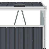 vidaXL Afvalbakberging 72x81x121 cm staal groen