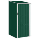 vidaXL Garden Shed 87x98x159 cm Galvanized Steel Green