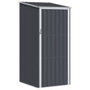 vidaXL Garden Shed 87x98x159 cm Galvanized Steel Green