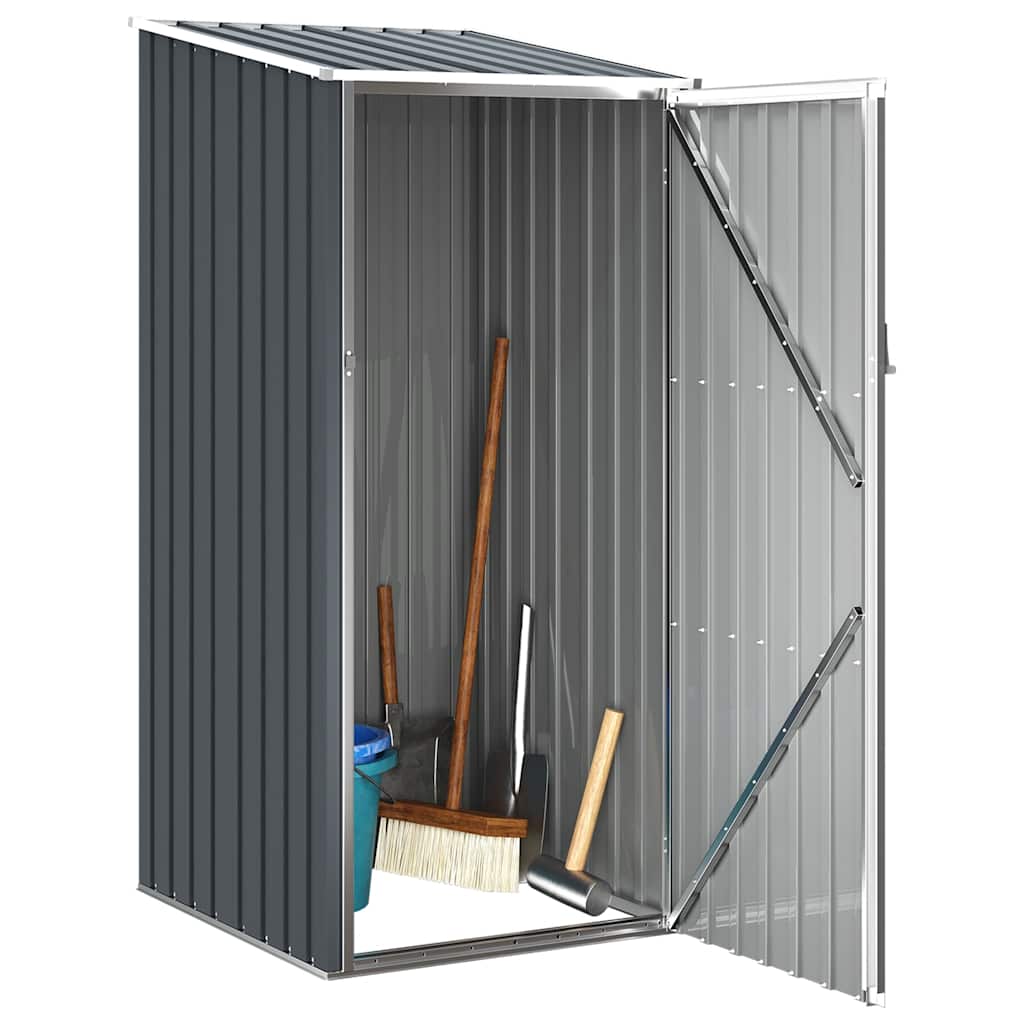 vidaXL Garden Shed 87x98x159 cm Galvanized Steel Green