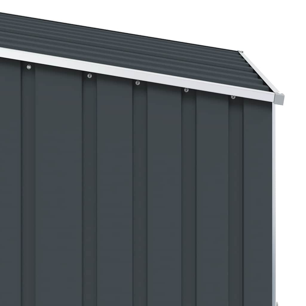 vidaXL Garden Shed 87x98x159 cm Galvanized Steel Green
