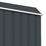 vidaXL Garden Shed 87x98x159 cm Galvanized Steel Green