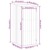 vidaXL Garden Shed 87x98x159 cm Galvanized Steel Green