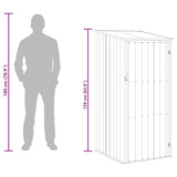 vidaXL Garden Shed 87x98x159 cm Galvanized Steel Green