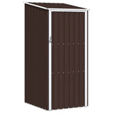 vidaXL Garden Shed 87x98x159 cm Galvanized Steel Green