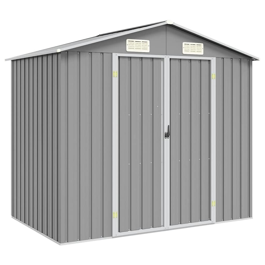 vidaXL Tuinschuur 205x129x183 cm gegalvaniseerd staal groen