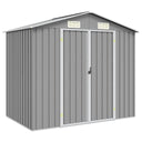 vidaXL Tuinschuur 205x129x183 cm gegalvaniseerd staal groen