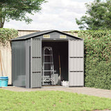 vidaXL Tuinschuur 205x129x183 cm gegalvaniseerd staal groen