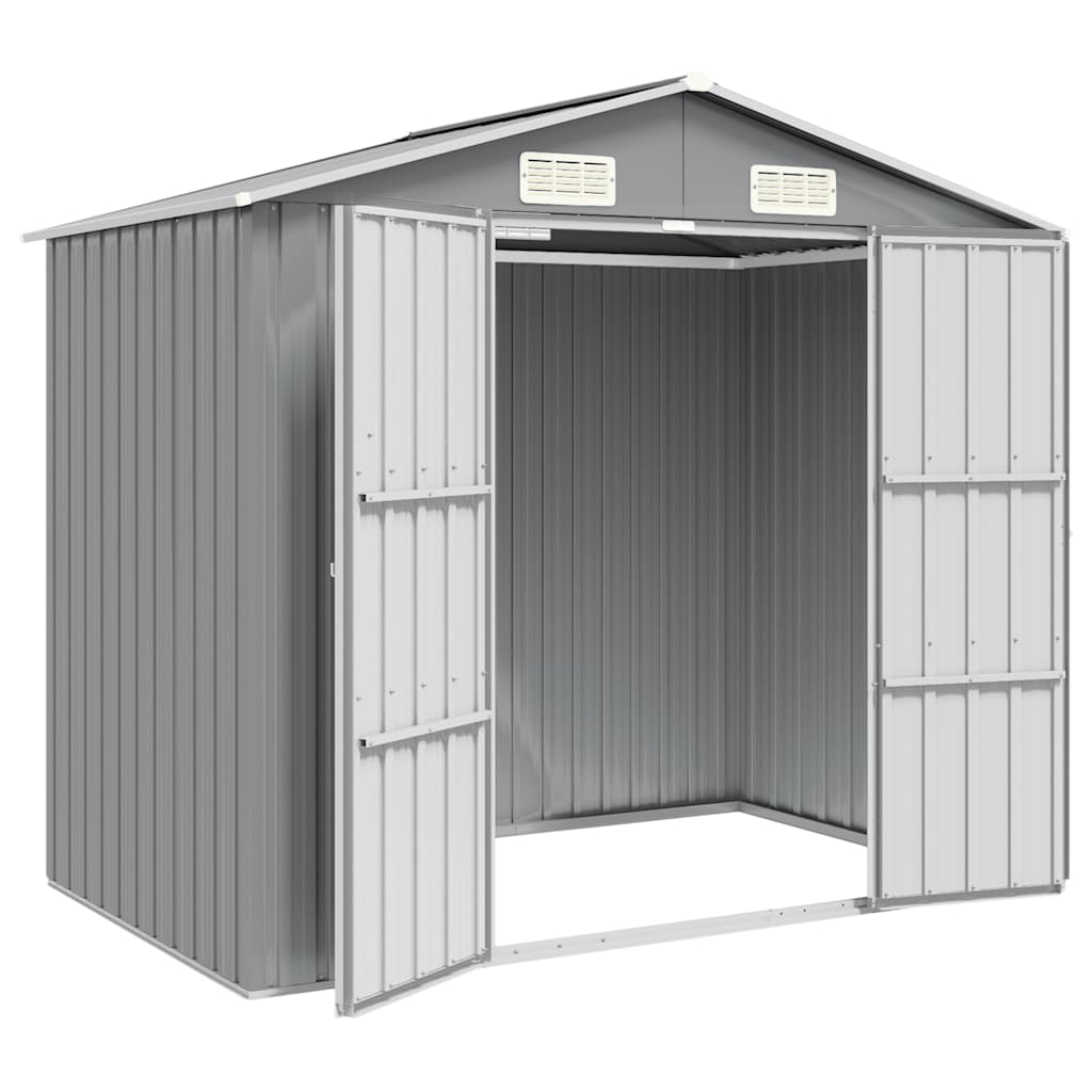 vidaXL Tuinschuur 205x129x183 cm gegalvaniseerd staal groen