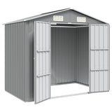 vidaXL Tuinschuur 205x129x183 cm gegalvaniseerd staal groen