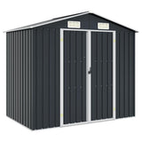 vidaXL Tuinschuur 205x129x183 cm gegalvaniseerd staal groen