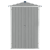 vidaXL Garden Shed 116x45x175 cm Galvanized Steel Green