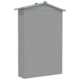 vidaXL Garden Shed 116x45x175 cm Galvanized Steel Green