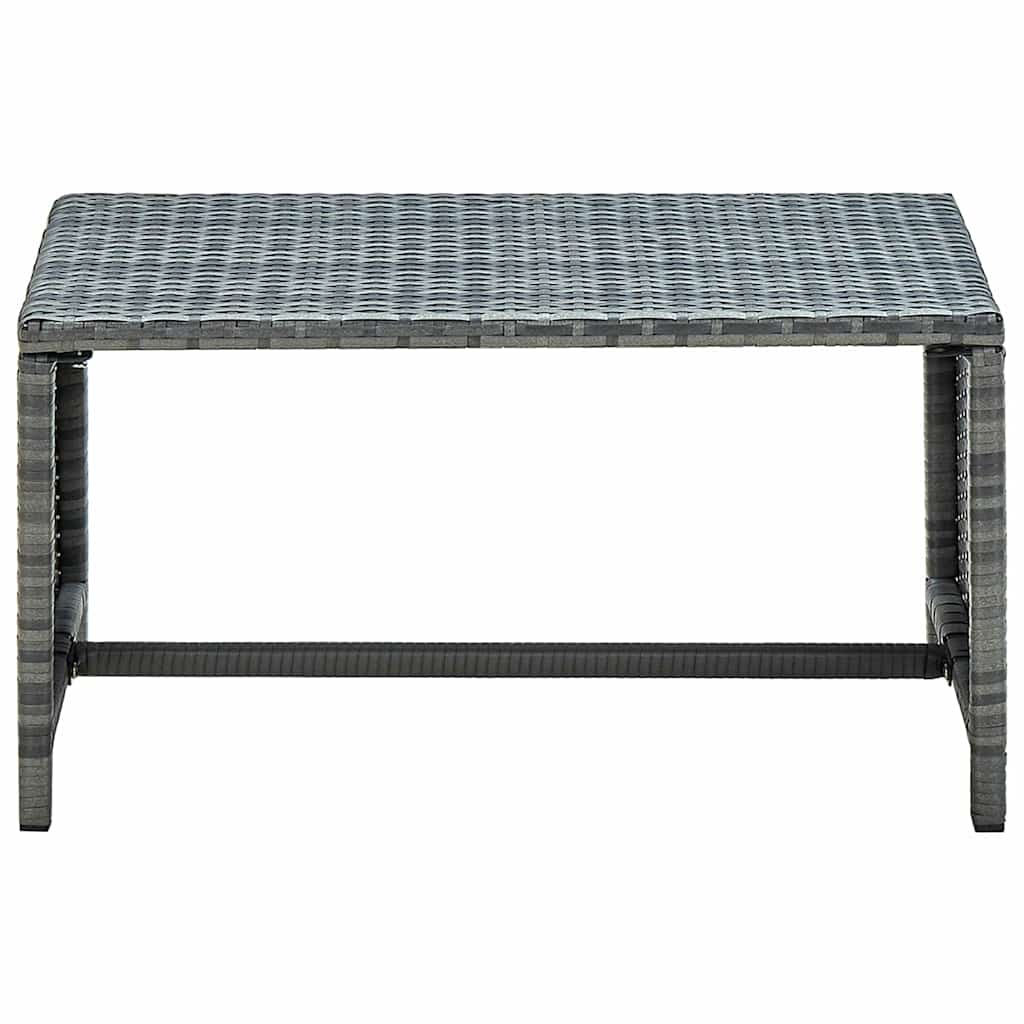 vidaXL Salontafel 70x40x38 cm poly rattan zwart