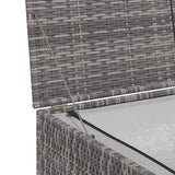 vidaXL Tuinbox 150x100x100 cm poly rattan zwart