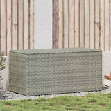 vidaXL Garden Storage Box 283 L Poly Rattan Black