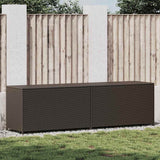 vidaXL Garden Storage Box 283 L Poly Rattan Black