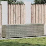 vidaXL Garden Storage Box 283 L Poly Rattan Black