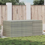vidaXL Garden Storage Box 283 L Poly Rattan Black