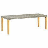 vidaXL Tuinbank 80 cm poly rattan zwart