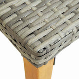 vidaXL Tuinbank 80 cm poly rattan zwart