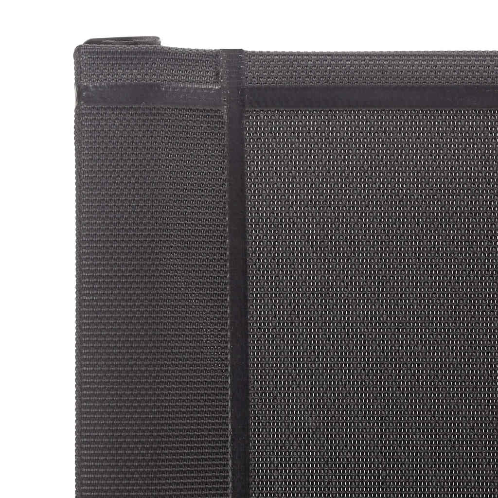 vidaXL Tuinstoelen 4 st textileen en roestvrij staal grijs