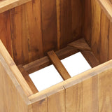 vidaXL Plantenbak verhoogd 24,5x24,5x25 cm massief acaciahout