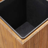 vidaXL Plantenbak verhoogd 24,5x24,5x25 cm massief acaciahout