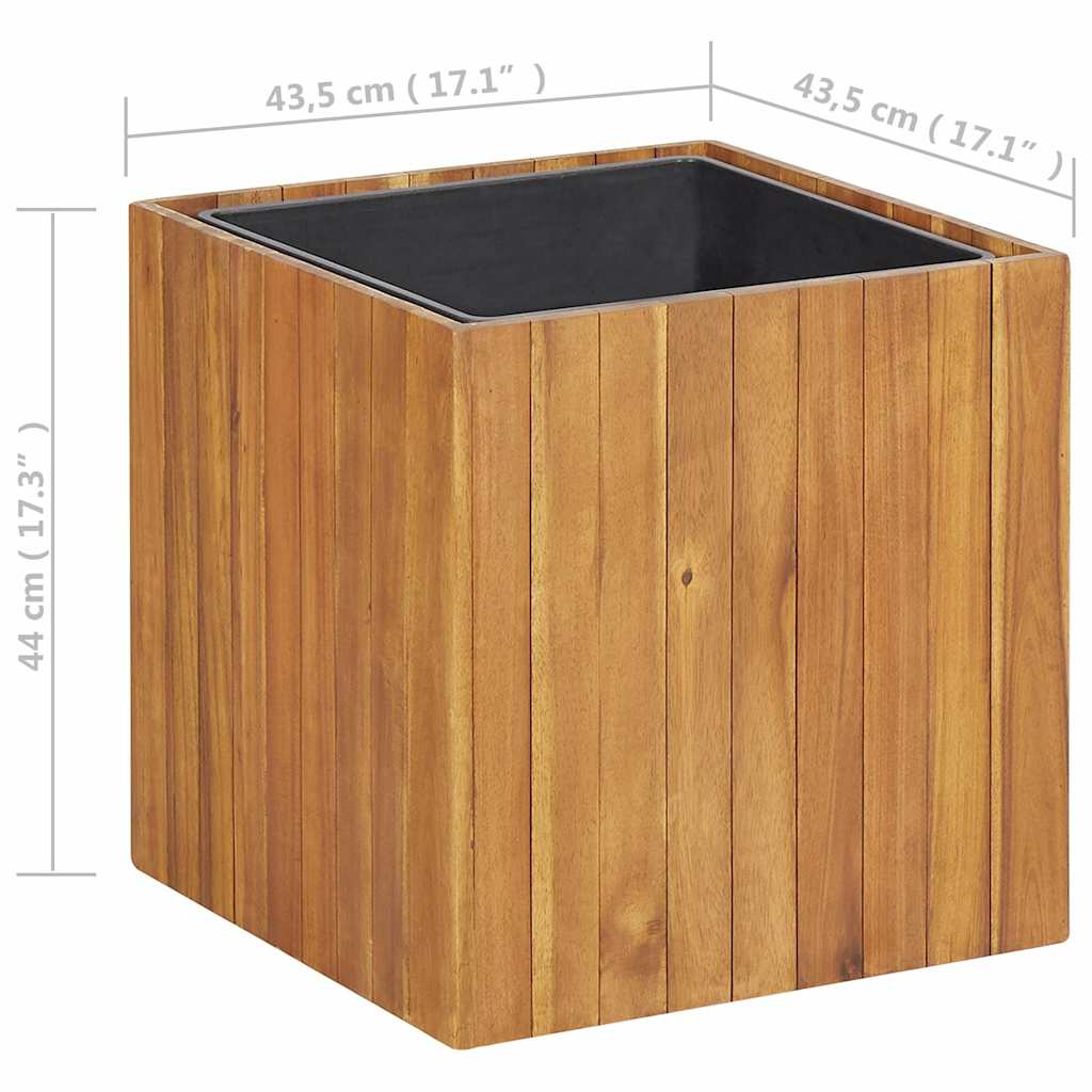 vidaXL Plantenbak verhoogd 24,5x24,5x25 cm massief acaciahout