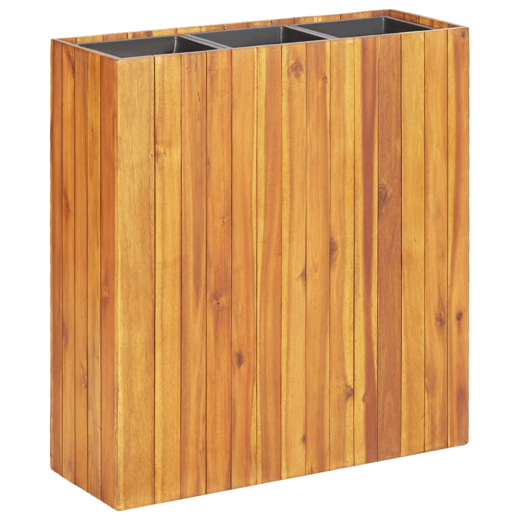 vidaXL Plantenbak verhoogd 24,5x24,5x25 cm massief acaciahout