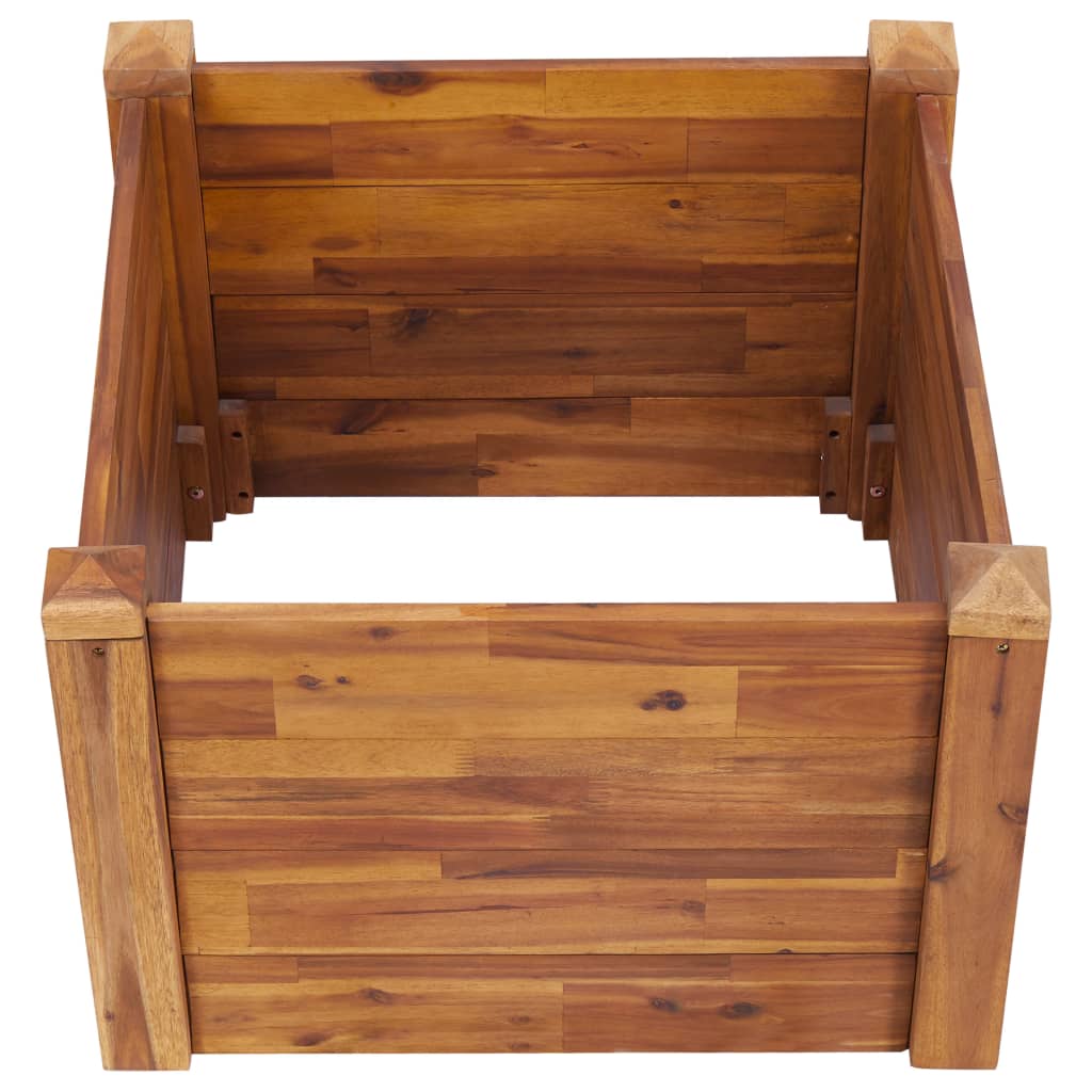 vidaXL Plantenbak verhoogd 60x60x44 cm massief acaciahout