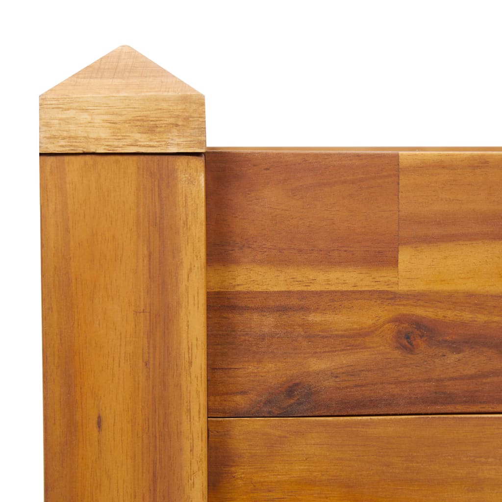 vidaXL Plantenbak verhoogd 60x60x44 cm massief acaciahout