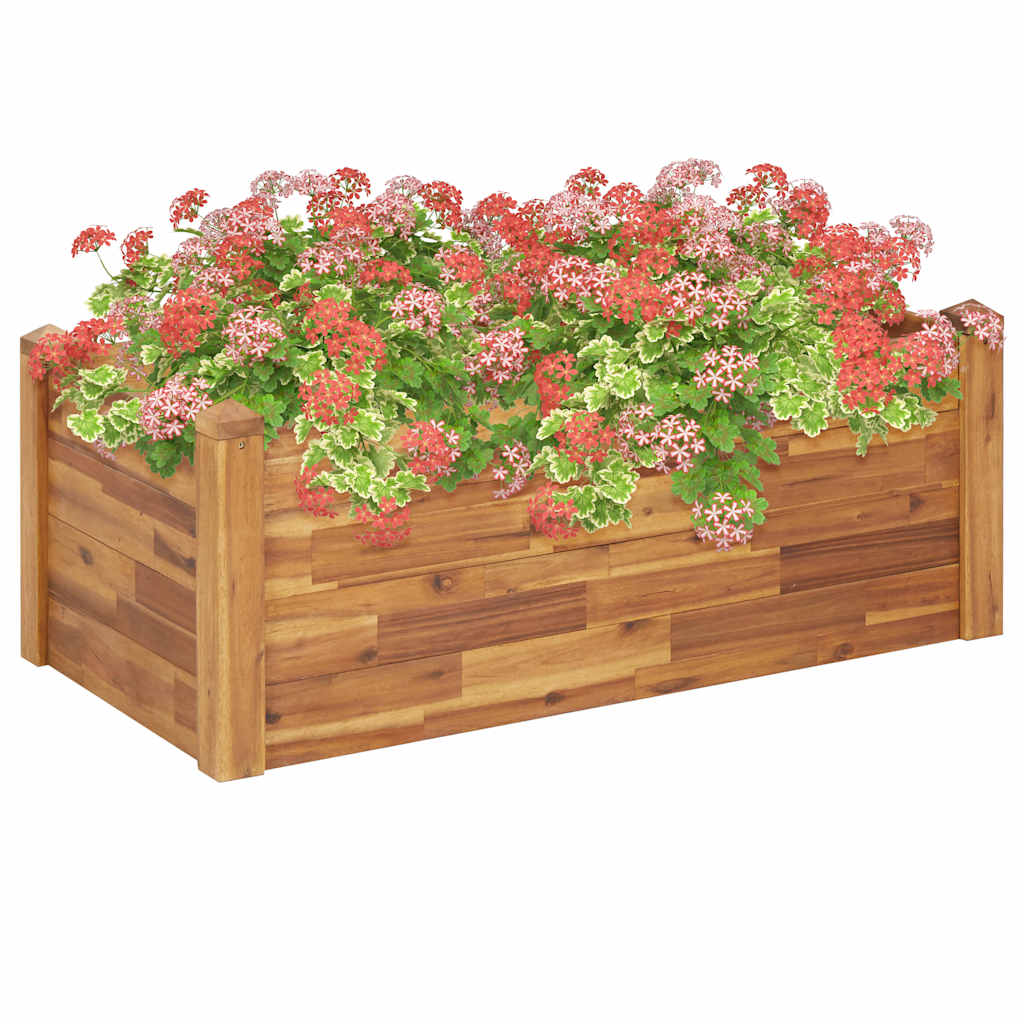 vidaXL Plantenbak verhoogd 60x60x44 cm massief acaciahout