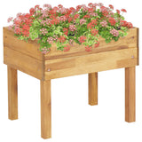 vidaXL Raised Planter 78.5x58.5x78.5 cm Solid Acacia Wood