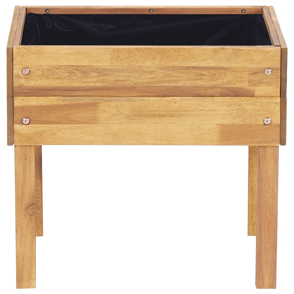 vidaXL Raised Planter 78.5x58.5x78.5 cm Solid Acacia Wood