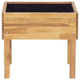 vidaXL Raised Planter 78.5x58.5x78.5 cm Solid Acacia Wood