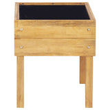 vidaXL Raised Planter 78.5x58.5x78.5 cm Solid Acacia Wood