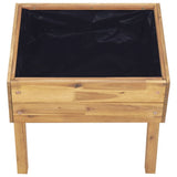 vidaXL Raised Planter 78.5x58.5x78.5 cm Solid Acacia Wood